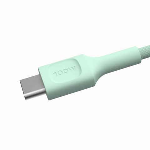 Kabel USB-C-USB-C PowerStream 100W oplot 1,2m zielony