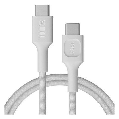 Kabel USB-C-USB-C PowerStream 100W oplot 2m biały