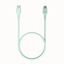 Kabel USB-C-USB-C PowerFlex 100W silikonowy 1.2m zielony