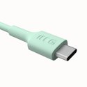 Kabel USB-C-USB-C PowerFlex 100W silikonowy 2m zielony