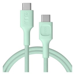 Kabel USB-C-USB-C PowerStream 100W oplot 2m zielony