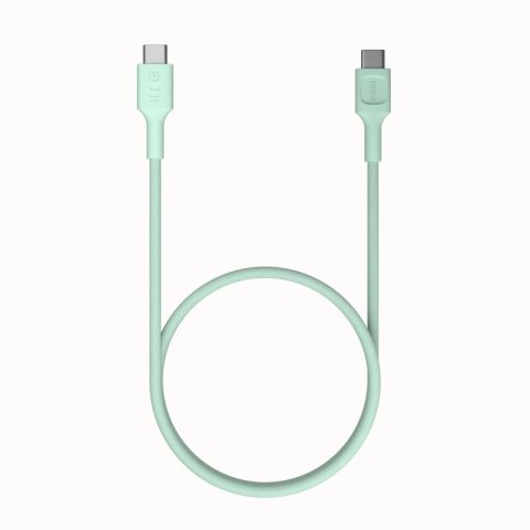 Kabel USB-C-USB-C PowerStream 100W oplot 2m zielony