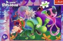Puzzle 100 elementów Smok Diplodok i przyjaciele