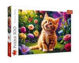 Puzzle 500 elementów Uroczy kotek