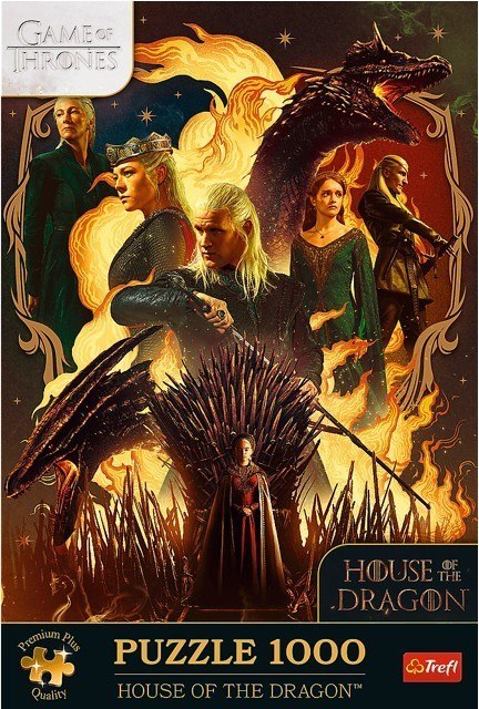 Puzzle 1000 elementów Ród Smoka Gra o tron