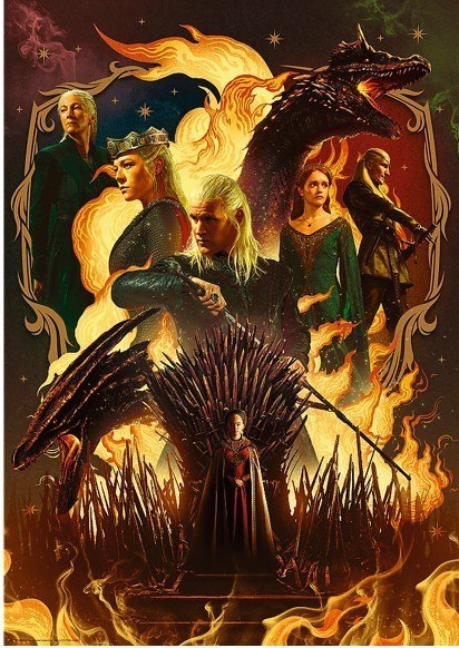 Puzzle 1000 elementów Ród Smoka Gra o tron