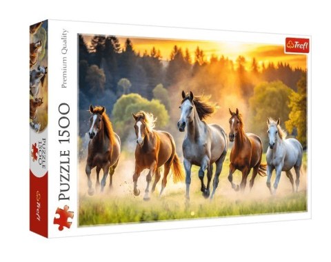 Puzzle 1500 elementów Dzikie konie