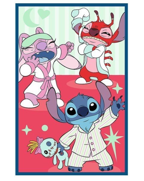 Puzzle 3x80 elementów Stitch świat