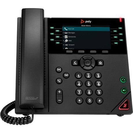 Telefon IP 12-liniowy VVX 450 z obsługą zasilania PoE 8B1L7AA#AC3