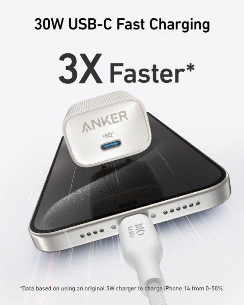 Ładowarka Nano 4 511 30W USB-C biała Ładowarka Nano 4 511 30W USB-C biała