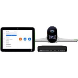 Pakiet Studio do dużych sal, przeznaczony do współpracy z usługą Zoom Rooms: Kamera inteligentna Studio E70 i komputer HP z TC10