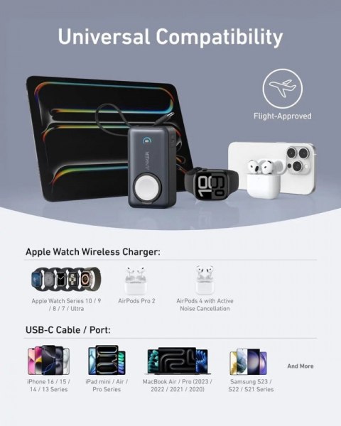 Powerbank Apple Watch MagGo 10000mAh czarny Powerbank Apple Watch MagGo 10000mAh czarny