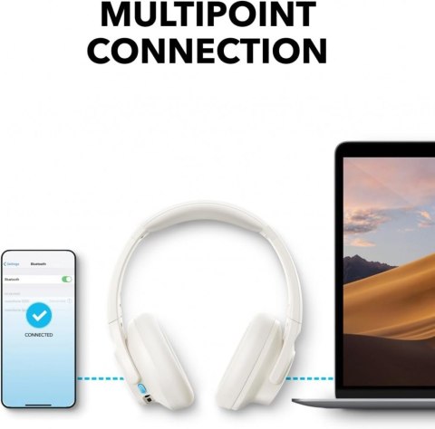 Słuchawki nauszne Soundcore Q11i białe