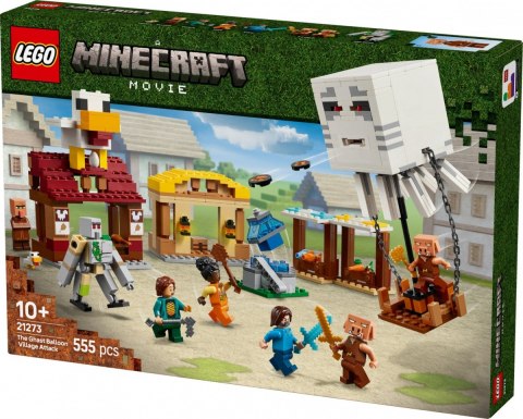 Klocki Minecraft 21273 Atak balonowego Ghasta na wioskę