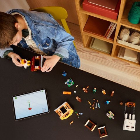 Klocki Minecraft 21273 Atak balonowego Ghasta na wioskę