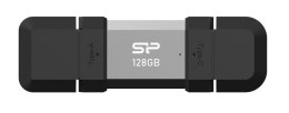 Pendrive C51 128GB USB-A USB-C 120 MB/s srebrny