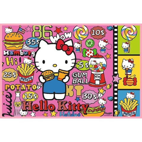 Puzzle 2x200 elementów Hello Kitty i przyjaciele