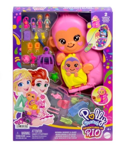 Polly Pocket Kompaktowa torebka Małpka