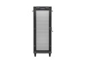Szafa instalacyjna rack stojąca 19 cali 32U 600x1000 drzwi perforowane LCD czarna (Flat pack)
