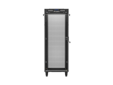 Szafa instalacyjna rack stojąca 19 cali 32U 600x1000 drzwi perforowane LCD czarna (Flat pack) Szafa instalacyjna rack stojąca 19 cali 32U 600x1000 drzwi perforowane LCD czarna (Flat pack)