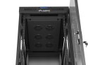 Szafa instalacyjna rack stojąca 19 cali 32U 600x1000 drzwi przeszklone LCD czarna (Flat pack)