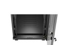 Szafa instalacyjna rack stojąca 19 cali 32U 600x1000 drzwi przeszklone LCD czarna (Flat pack)