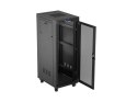 Szafa instalacyjna rack stojąca 19 cali 32U 600x800 drzwi perforowane LCD czarna (Flat pack)