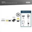 Gigabit Ethernet Splitter PoE++ 802.3af/at/bt RJ45/DC 12V/4,2A lub 24V/2.1A 50W dla urządzeń bez PoE