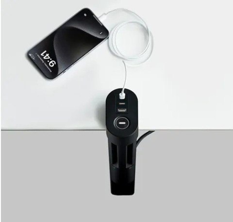 Listwa biurkowa DS22-840BL6 230/USB/USB-C czarna Listwa biurkowa DS22-840BL6 230/USB/USB-C czarna