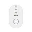 Listwa biurkowa DS22-840WH6 230/USB/USB-C biała