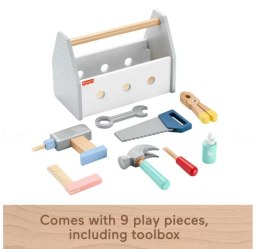 Drewniana skrzynka z narzędziami