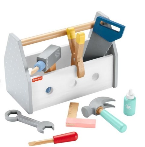 Drewniana skrzynka z narzędziami