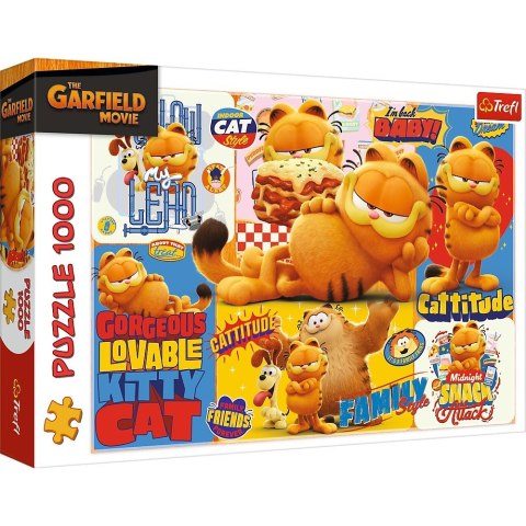 Puzzle 1000 elementów Garfield przygody