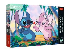 Puzzle 1000 elementów Stitch i Angel