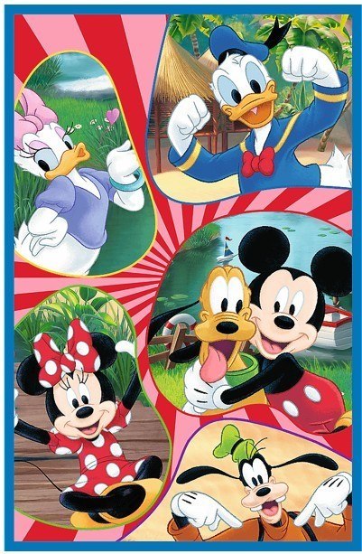 Puzzle 3x80 elementów Ekipa Myszki Miki
