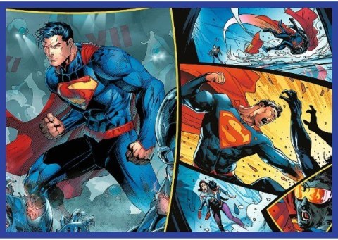 Puzzle 4x250 elementów Superman Odwaga