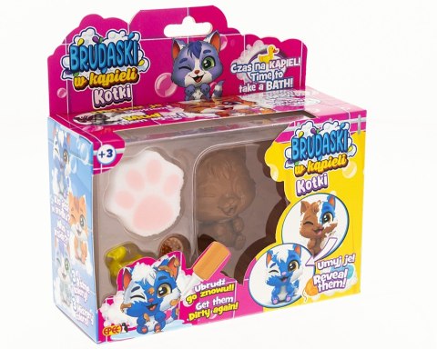 Figurka Brudaski w kąpieli Kotki Zestaw Bonusowy, Puszek