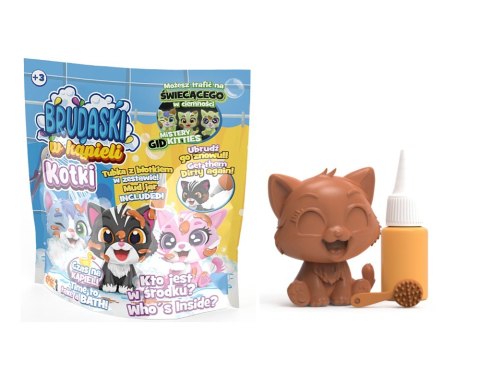 Figurki Brudaski w kąpieli Kotki saszetka 12 sztuk DISPLAY