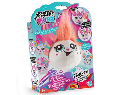 Maskotka Projekt Plusz Fryzurki - Zestaw z ręcznym aerografem Iskierka