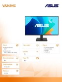 Monitor 23.8 cala VA249HG FHD IPS 120Hz HDMI VGA