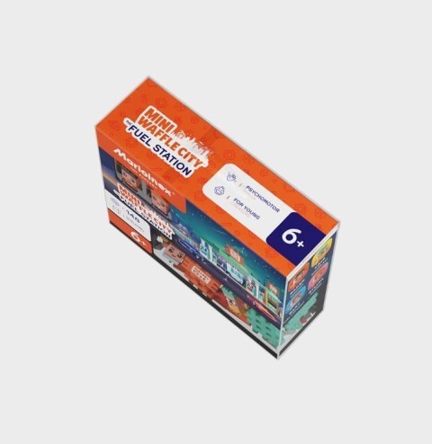 Klocki Mini Waffle - Stacja benzynowa 148 elementów