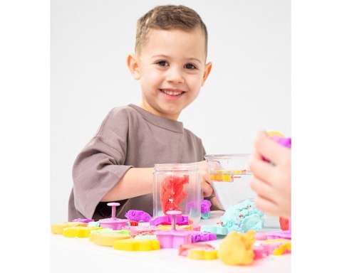 Masa plastyczna Misiolina 2x50g 2 foremki czerwony błękitny