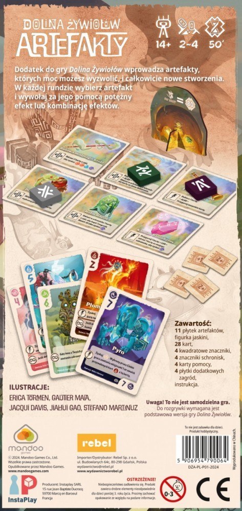 Gra Dolina żywiołów: Artefakty