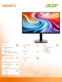 Monitor 23.8 cala KA242YGBIP IPS 120Hz 1ms HDMI DP