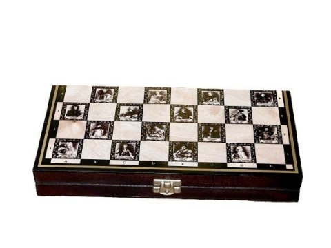 Szachy magnetyczne Królewskie 28 cm