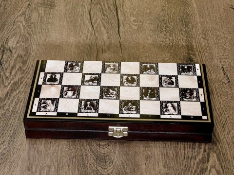 Szachy magnetyczne Królewskie 28 cm