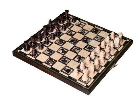 Szachy magnetyczne Królewskie 28 cm