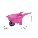 Taczka do piasku różowa