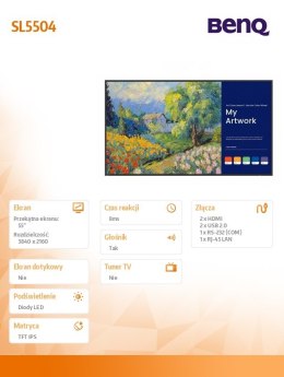 Monitor 55 cali SL5504 4K 1200:1/3840x2160/HDMI