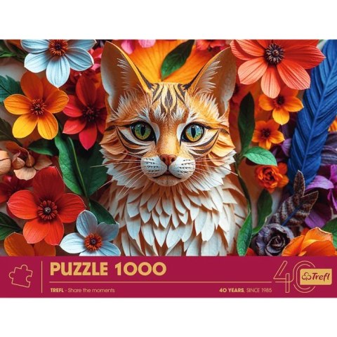 Puzzle 1000 elementów 40-lecie Paper Art Kot